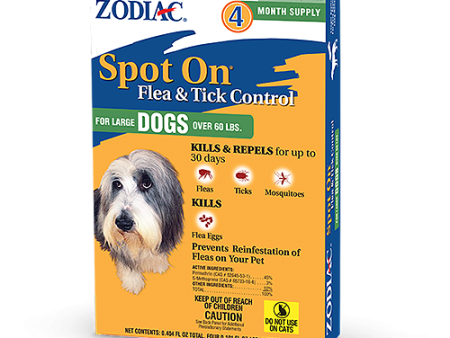 ZODIAC® SPOT ON® FLEA & TICK CONTROL FOR DOGS AND PUPPIES Online Sale