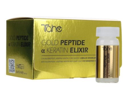 Momentinė plaukų atkūrimo procedūra Gold Peptide α Keratin Elixir TAHE, 6×10 ml Online Hot Sale