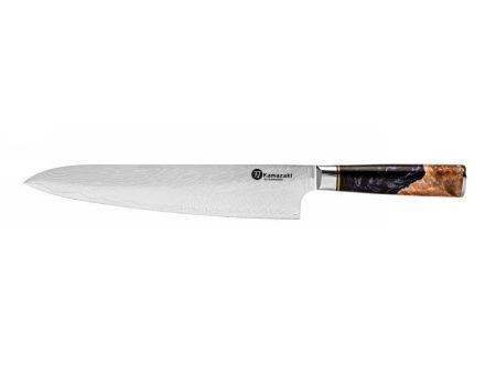 Damasko plieno peilis Kamazaki Gyuto KZI105KN, 24 cm Online