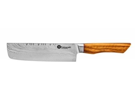 Damasko plieno peilis Kamazaki Nakiri KZI302KN, 18 cm Hot on Sale