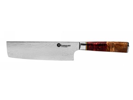 Damasko plieno peilis Kamazaki Nakiri KZI206KN, 18 cm Sale