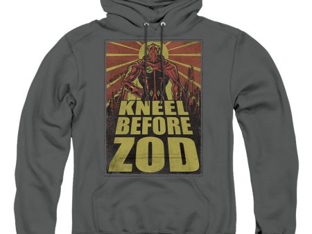 SUPERMAN : ZOD POSTER ADULT PULL OVER HOODIE Charcoal XL on Sale