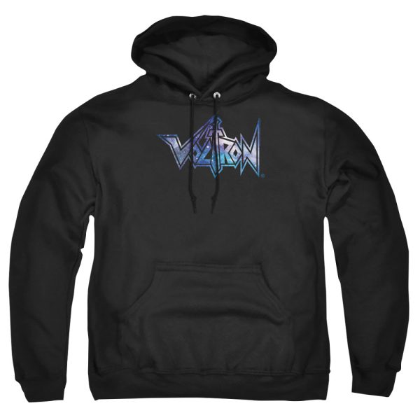 VOLTRON : SPACE LOGO ADULT PULL OVER HOODIE Black LG Hot on Sale