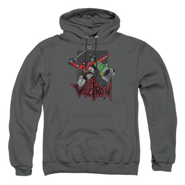 VOLTRON : ROAR ADULT PULL OVER HOODIE Charcoal XL Online