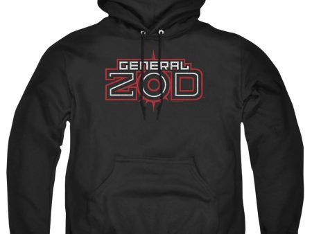 SUPERMAN : ZOD LOGO ADULT PULL OVER HOODIE Black SM on Sale