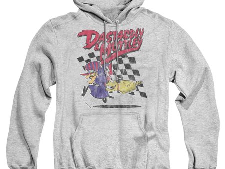 WACKY RACES : DASTARDLY AND MUTTLEY 1 ADULT PULL OVER HOODIE Athletic Heather LG For Sale