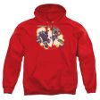 VOLTRON : ROBEAST ADULT PULL OVER HOODIE Red 3X For Cheap