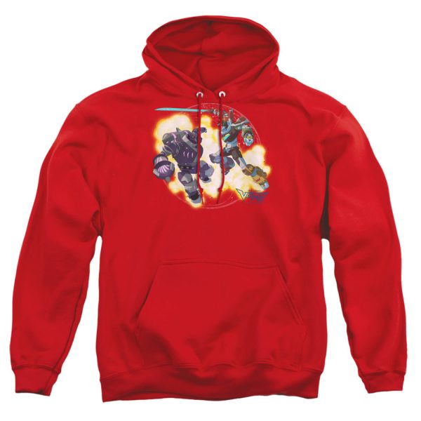 VOLTRON : ROBEAST ADULT PULL OVER HOODIE Red 3X For Cheap