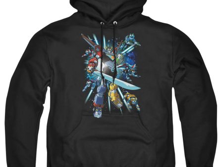 VOLTRON : LIONS SHARE ADULT PULL OVER HOODIE Black SM Cheap