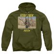 STAR TREK THE ORIGINAL SERIES : ARENA ADULT PULL OVER HOODIE MILITARY GREEN MD For Sale